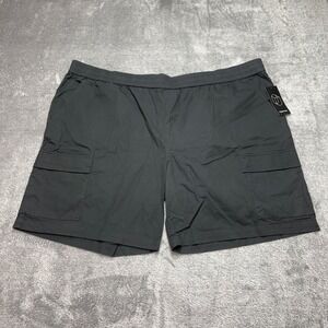 Original Use Utility Cargo Short Mens XXL Black New Elastic Waist Cotton